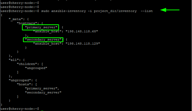 How To Set Up Ansible Inventory File Cherry Servers