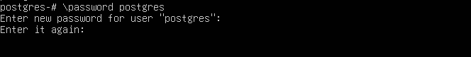 How to create a password for the postgres user in PostgreSQL 16