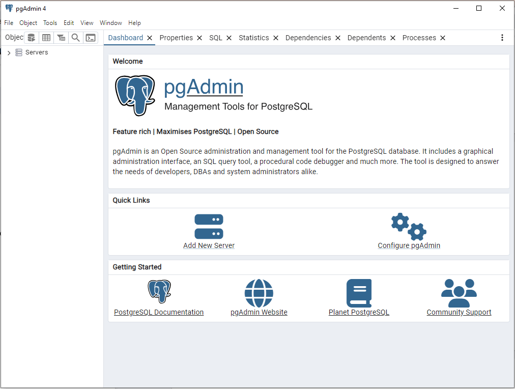 How to configure pgAdmin for the PostgreSQL 16 database connection