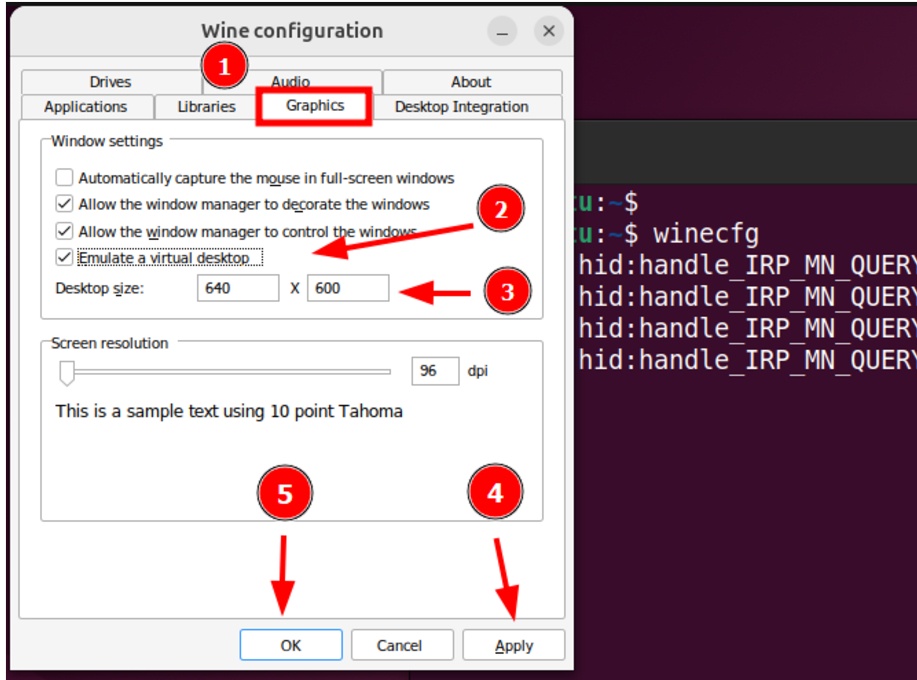 Emulating a virtual desktop