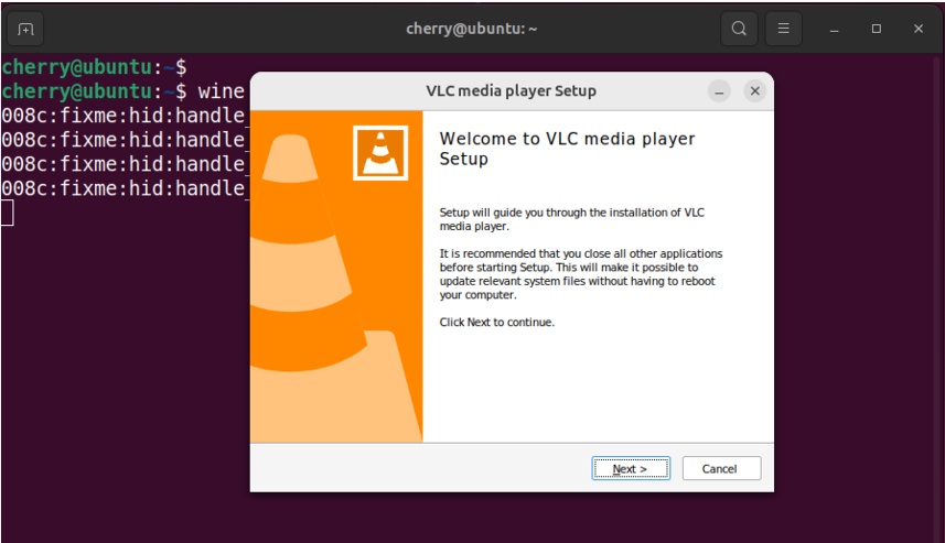 VLC setup