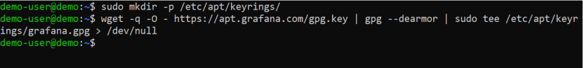 Add Grafana GPG key