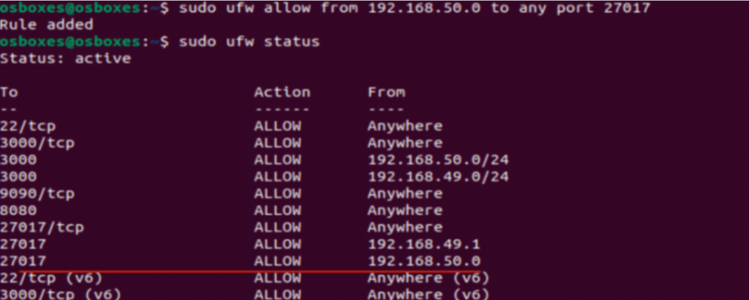 Change firewall settings